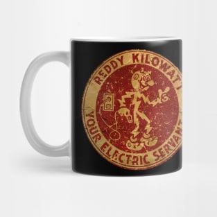 RETRO RED - REDDY KILOWATT YOUR ELECTRIC SERVANT Mug